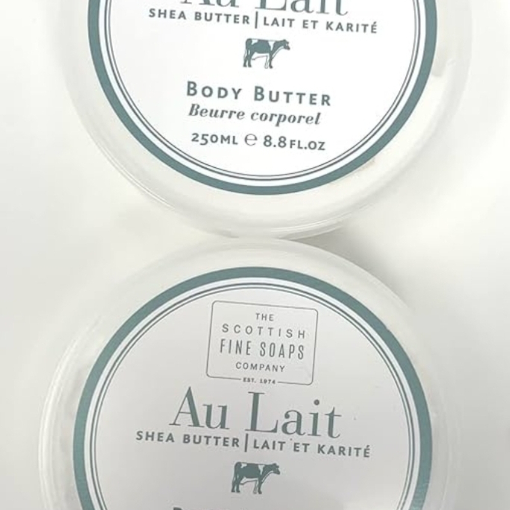 Scottish Fine Soaps Au Lait Shea Body Butter Jar 8.8oz/250ml
